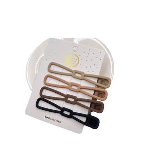 Pinza <span class=keywords><strong>de</strong></span> pelo sin costuras <span class=keywords><strong>de</strong></span> color café leche 2312, flequillo lateral para mujer, tocado, pico <span class=keywords><strong>de</strong></span> pato triturado, palabra - Product Image 5