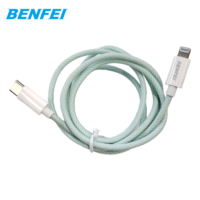 BENFEI diskon besar USB-A 100cm untuk penerangan kabel Data isi cepat untuk telepon