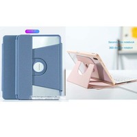 Casing Keyboard Anti-jatuh Akrilik Putar 360 Derajat untuk Tablet Galaxy S6 Lite 10.4 inci