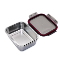 Boîte à Lunch réutilisable 3 pièces, boîte à repas en acier inoxydable, boîte de conservation Portable