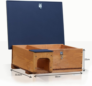 <span class=keywords><strong>Maison</strong></span> pour hérissons moderne en bois, isolée et résistante au froid, avec toit en bitume à fixation murale, entrée longue et boîte de protection contre les prédateurs - Product Image 4