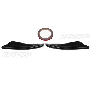 2 pièces Aileron de séparation latéral pour pare-chocs avant de voiture pour Volkswagen VW Golf MK8 GTI GTD R R-Line 2020-2022 Canard latéral de séparation - Product Image 2
