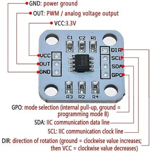 Module de capteur d'angle magnétique WWZMDiB AS5600 3.3V 12 bits I2C pour mesure de précision - Product Image 4