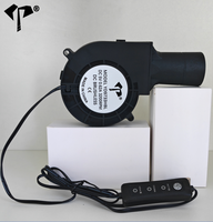Mini souffleur radial USB 5V 9733, 97x33mm, 0.62A, 3200 tr/min, ventilateur de refroidissement à turbine à 3 vitesses réglables pour barbecue au charbon de bois