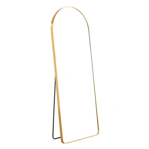 Espejo de pie de cuerpo entero con marco de metal arqueado, diseño moderno, ecológico, hecho a mano, para dormitorio, sala de estar y baño - Product Image 3