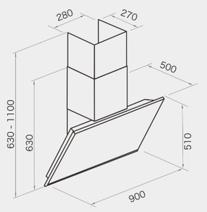 Inventory Clearance 15m&sup3;/min 310pa Range Hoods 310W <strong>Kitchen</strong> <strong>Extractor</strong> <strong>Fan</strong> All-steel Construction Touch Control Home D605 - Product Image 4