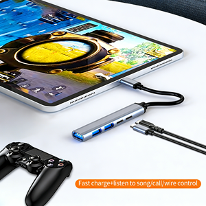 5 in 1 Hub <b>Usb</b>-c <b>USB</b> 3.0 Hub 5 Port Data 65W PD Charging Type c Docking Station Portable Super Speed <b>Extension</b> <b>USB</b> Hub - Product Image 6