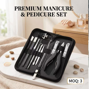 Accessori di Bellezza, Set Professionale per Manicure, Tagliaunghie, Lima per <span class=keywords><strong>Unghie</strong></span> in Vetro, Tronchesino per Pelle Morta, Kit per <span class=keywords><strong>Unghie</strong></span> <span class=keywords><strong>Incarnite</strong></span> - Product Image 1