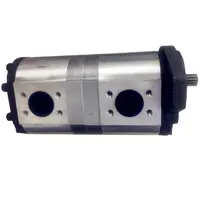 Pompe à engrenages hydraulique externe haute pression à 2 étages, pompe à engrenages Hgp, pompe à engrenages hydraulique à Double Tandem en Aluminium