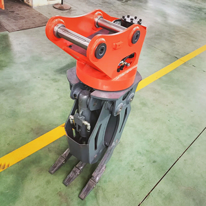 Godet de préhension hydraulique robuste pour excavatrice, idéal pour la manutention de bois et de branches - Product Image 1