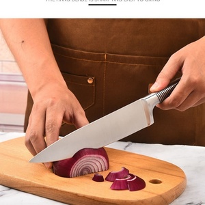 7-Piece Premium Stainless Steel Chef Knife Set <b>Scissor</b> Hollow Handle Kitchen Knife with Durable Block and Knife <b>Sharpener</b> - Product Image 3
