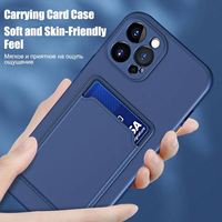 Étui de téléphone en silicone TPU antichoc pour 15/14/13/12/11 Pro Max, coque arrière en silicone liquide, protection