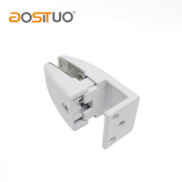 Support d'écran en aluminium Clips pour verre de table Support de panneau de bureau en bois acrylique Pinces de séparation de type L Séparateur de poste de travail de bureau