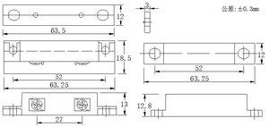 MCS-31 ABS Thiết bị đầu cuối bề mặt gắn cửa sổ cảm biến chuyển đổi từ tính - Product Image 5