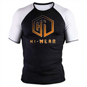 Rashguard BJJ Homme Style Décontracté Durable Respirant UPF50+ 100% Polyester Vêtement de Fitness Professionnel 4 Saisons Coupe Ajustée 220g - Product Image 1