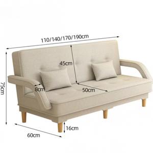 <span class=keywords><strong>Canapé</strong></span>-lit pliable pour chambre à coucher : double usage pour dormir et se détendre, <span class=keywords><strong>canapé</strong></span> individuel pour salon - Product Image 6