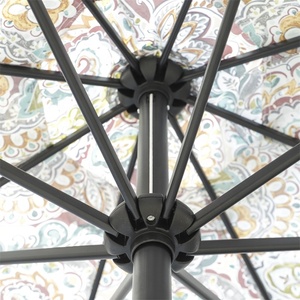 X paraguas de manivela beige 2024 más vendido, manivela de jardín para piscina con poste de acero inclinable y Costilla, sombrillas y bases para <span class=keywords><strong>Patio</strong></span> - Product Image 2