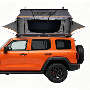 เต็นท์หลังคารถยนต์และรถบรรทุกทำจากอลูมิเนียมอัลลอยด์ สำหรับการตั้งแคมป์ - น้ำหนักเบา โครงแข็ง ทนทานทุกฤดู กันน้ำ เปิดอัตโนมัติ - Product Image 1