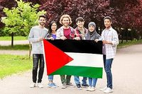 Nuoxin Bannière Drapeau Palestinien Personnalisé 3*5ft 90*150cm, Drapeau de Palestine pour Promotion Publicitaire