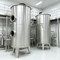 Cuve de réaction en acier inoxydable 304 pour le traitement des eaux usées avec agitateur et moteur, haute productivité, cuve de mélange personnalisable