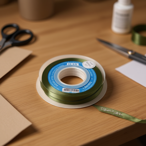 Nastro in Raso Ilan 1.0cm 25Y Verde Militare D-21 - Product Image 3