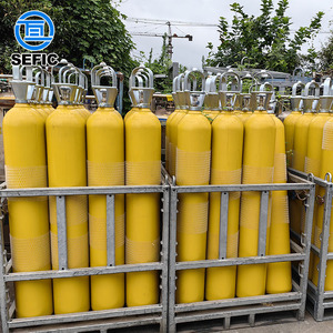 Cilindro de gás de alta pressão para uso industrial, 50L, 300Bar, oxigênio/nitrogênio/argônio/hidrogênio/hélio, cilindro de ar comprimido - Product Image 1