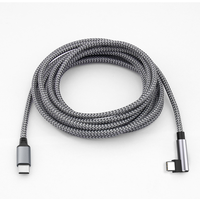 Câble de charge rapide tressé Type-C vers Type-C PD 60W avec transfert de données pour téléphones mobiles et tablettes