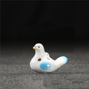 Ocarina en céramique en forme de pigeon à 6 trous, peinte à la main, style oiseau, pour enfants, instrument de musique pour débutants - Product Image 4