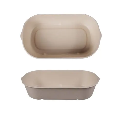 Hot Selling 1000Ml Verpakkingsdeksel Container Kartonnen Lade Cake Papier Bord Take Away Food Containers