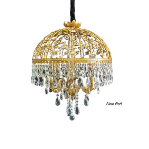 Soffitta antica lampade in ottone lampadario Reception lampadario decorativo soggiorno camera da letto luci pendenti in ottone antico francese - Product Image 2