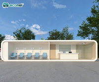 Conteneur médical portable respirant en structure acier Apple Cabin, installation rapide, bloc modulaire pour hôpital, salle d'isolement, clinique