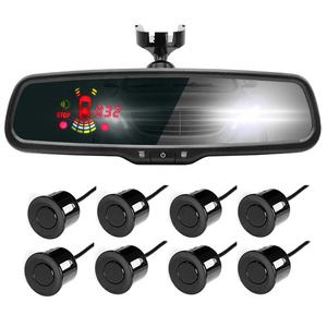 Moniteur de rétroviseur à atténuation automatique GreenYi avec capteur de stationnement automatique de <span class=keywords><strong>voiture</strong></span>, capteur de stationnement LED, système de détecteur de radar 4/8, affichage - Product Image 1