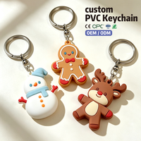 Porte-clés personnalisé en PVC pour sapin de Noël, fabricant OEM, ornement étoile dorée décoré, caoutchouc souple, vente en gros de Noël, directement en vrac