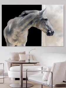 Living Room Hotel Decoration Animal Oil <strong>Painting</strong> Pure Hand-painted Modern Texture Wall Art <strong>Horse</strong> Oil <strong>Painting</strong> on Canvas - Product Image 4