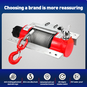 Treuil hydraulique de capacité de charge élevée pour des marchandises d'ascenseur et de traînée treuil hydraulique de petite grue de 1 tonne 1500bls 2000bls 3000bls - Product Image 2