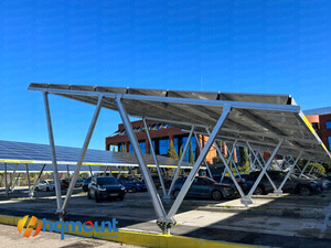 Kit d'abri <span class=keywords><strong>solaire</strong></span> en aluminium pour 2 espaces d'abri de voiture Pergola - Product Image 2