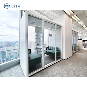 Graki 现代铝合金层压玻璃船舱 CIF C&F 会议舱 2 人座 SL 尺寸 4000K 模块化 - Product Image 4