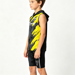 Sweat-shirts de football 7v7 personnalisables, durables et à séchage rapide, maillots de football 7V7 pour les jeunes - Product Image 2