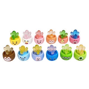 Miniatures de plantes succulentes en résine 3D, motif animal, décoration ronde pour la maison, artisanat, ornements en résine plastique, printemps 2023 - Product Image 1