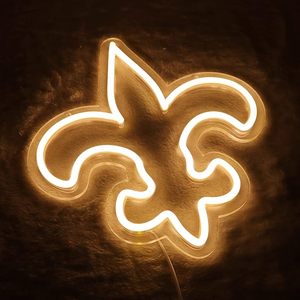 Enseigne néon LED Saints pour la maison, bar, pub, fête, centre commercial, décoration, logo d'équipe de football, art mural, multicolores, étanche IPX3 - Product Image 2