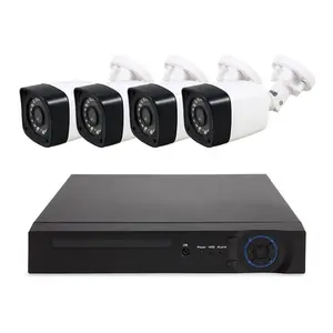 4ch Home Security Kamerasystem 1080p AHD analoge Bullet-Kamera mit DVR-Recorder P2P-Unterstützung Telefon ansicht
