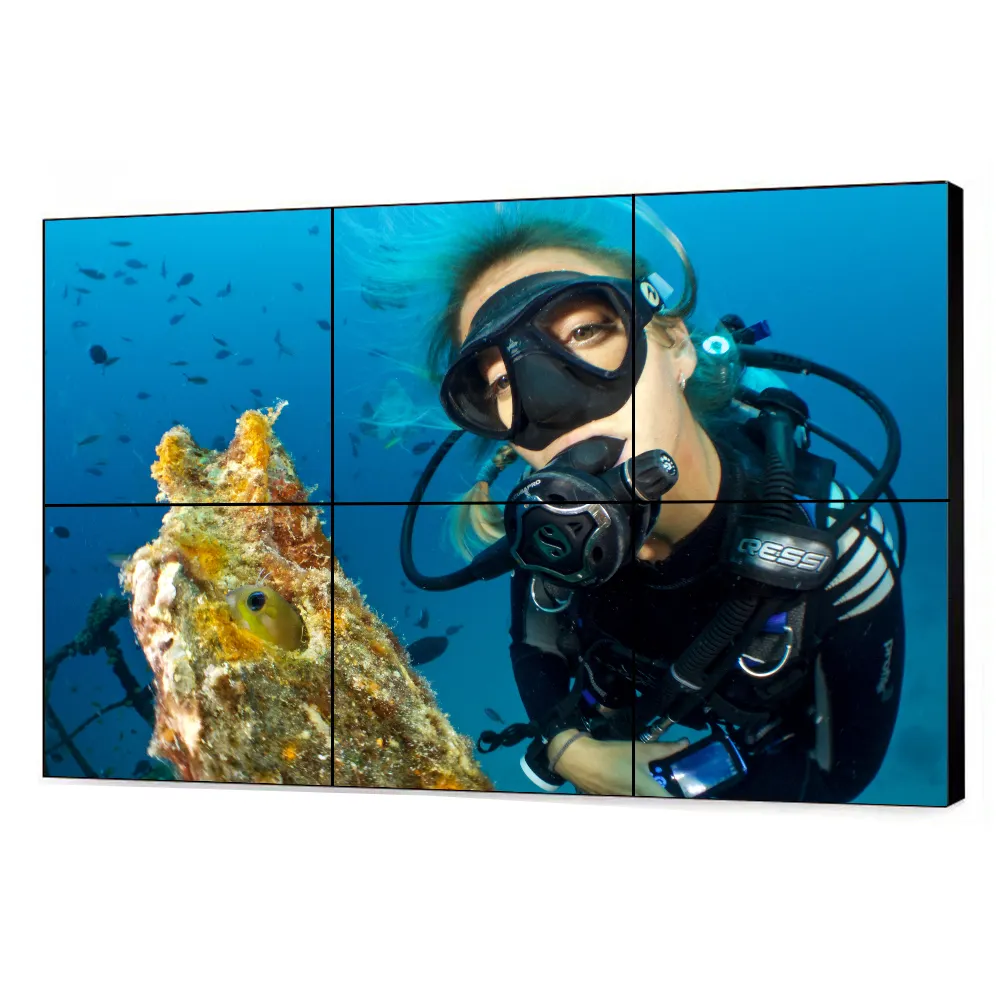 Original A+ 2x3 lcd video wall display L.G inside panel 49inch 3.5mm bezel