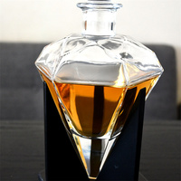 Verre Transparent classique irrégulier champagne Tequila whisky carafe à vin ensemble pot de stockage