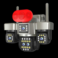 Caméra solaire AOV V720Z 3M 4 objectifs 8MP 4G, zoom numérique 18X, détection humanoïde par IA, enregistrement 24h/24 et 7j/7, caméra de sécurité extérieure HE