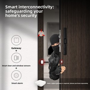Sensor Magnetik Pintu & Jendela Graffiti Smart Home ZigBee dengan Tampilan Aplikasi <span class=keywords><strong>Alarm</strong></span> Keamanan Nirkabel Tanpa Kamera Baterai CR2032 3V - Product Image 4