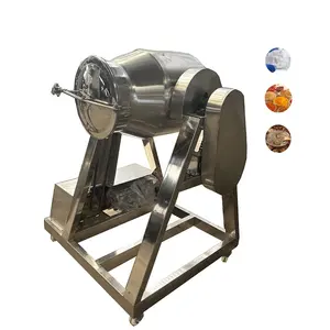 Food Rotary Drum Roller Mixer agitator Tea Dry Ingredient Spice Mixer Machine Blender conical 200kg 100kg 50 kg powder mixer