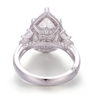 Anillo de Lujo de 5 Quilates con Diamante de Laboratorio, Anillos de Mujer de Oro Blanco Sólido de 18K, 14K y 10K, Joyería Fina, Anillos de Compromiso Personalizados para Mujer - Product Image 2