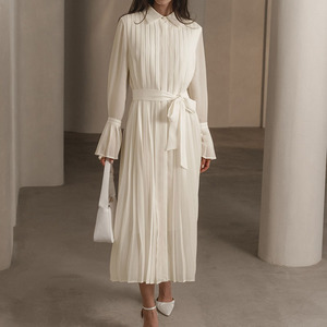 Donna Elegante Tùy Chỉnh Bán Buôn 2024 Mới OEM/ODM Phụ Nữ Giản Dị Thanh Lịch Trọng Lượng Nhẹ V Cổ Maxi Dress Dành Cho Phụ Nữ - Product Image 2