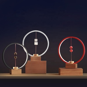 <span class=keywords><strong>Heng</strong></span> — lampe de bureau intelligente moderne en bois, avec pièces de <span class=keywords><strong>Balance</strong></span> magnétique, éclairage décoratif, pour la Table de chevet - Product Image 5