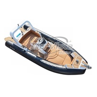 Bateau Semi-Rigide Gonflable Grande Vente Chaude Australien Sundeck 680 en Hypalon et Fibre de Verre avec T-top
